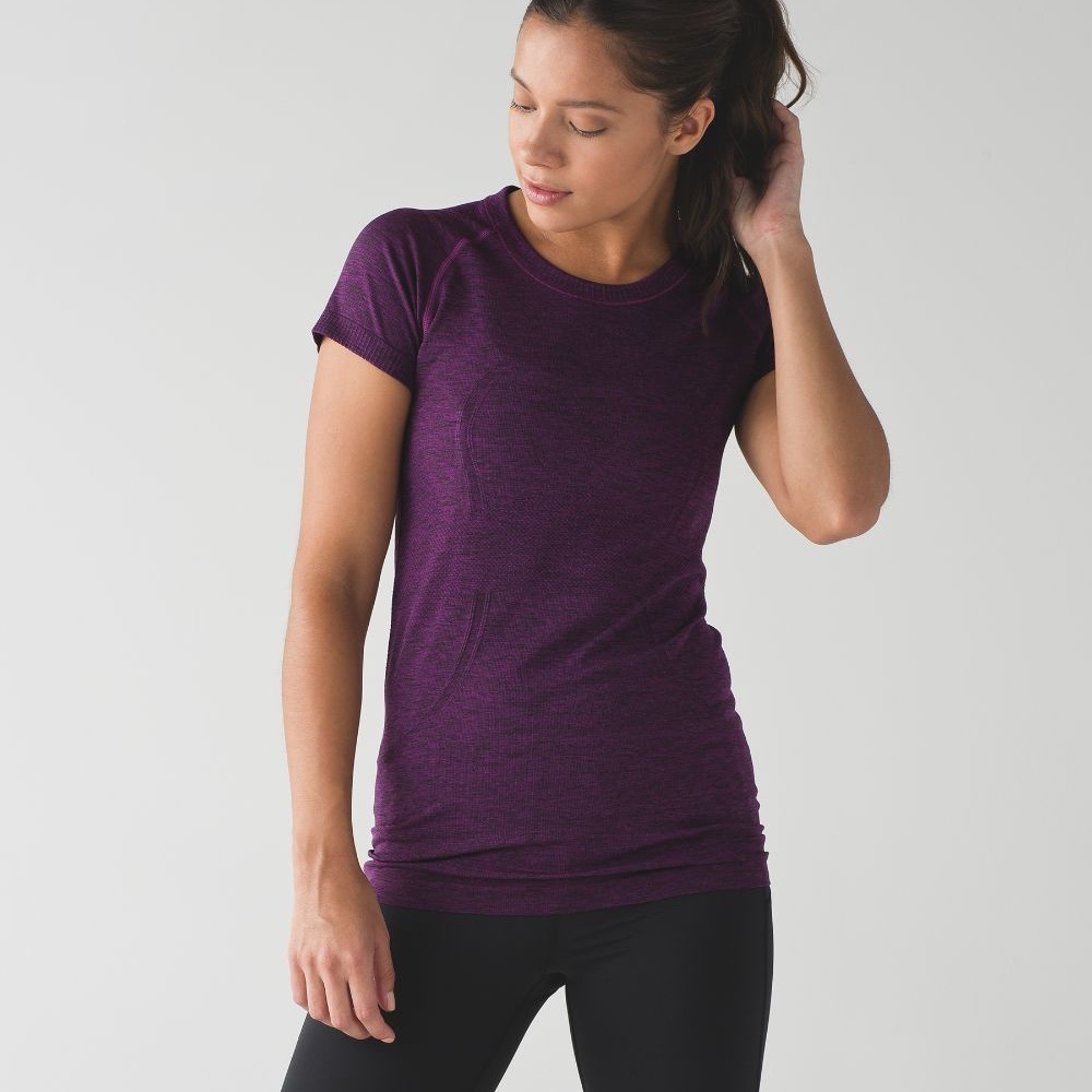 Women’s Short Sleeve swiftly Top - Purple